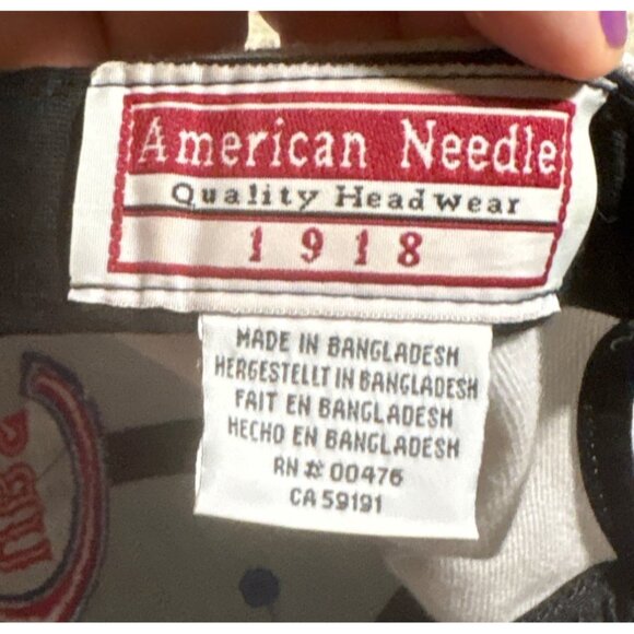 American Needle Chicago Cubs Snapback Hat 1931-32 Adjustable 100% Wool MLB - Picture 6 of 8